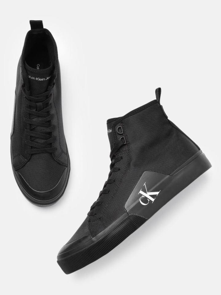Buy Calvin Klein Men Black SKATER VULC Mid Top NY Sneakers