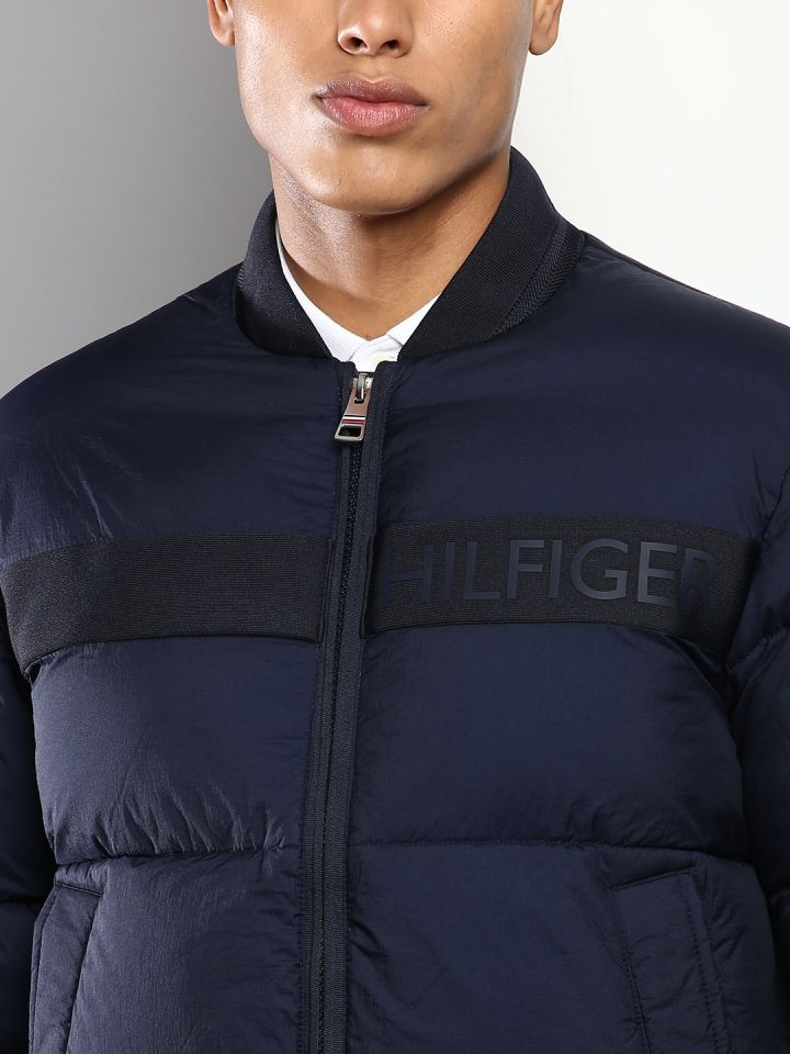 Tommy hilfiger stretch hotsell hooded bomber jacket