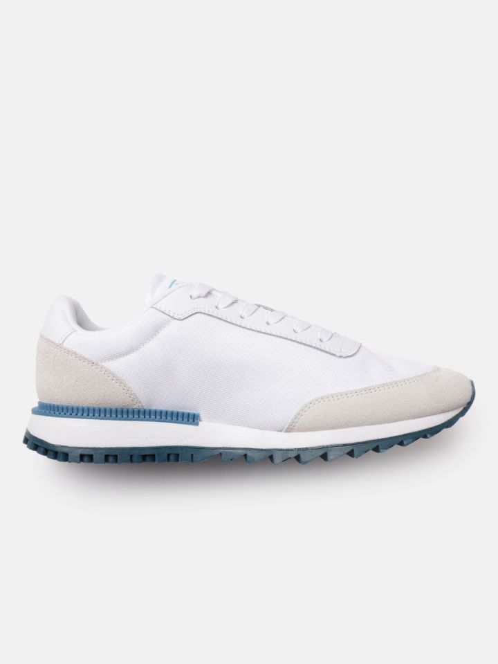 Tommy Hilfiger Men White Solid Sneakers