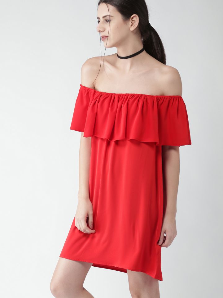 Red casual shop dress forever 21