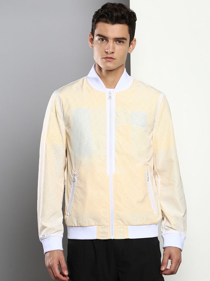Calvin klein yellow denim jacket outlet