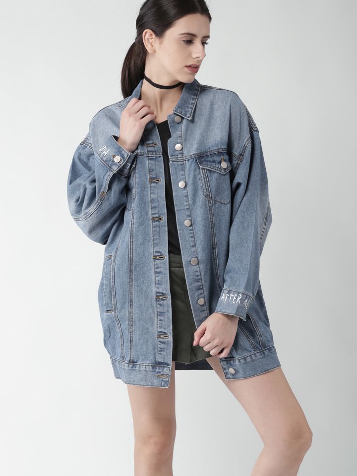Forever 21 longline denim 2024 jacket