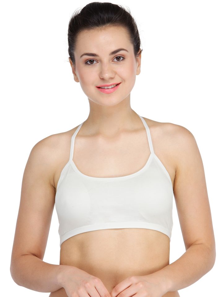 N-Gal White Non-wired Non-padded Bralettes Bra
