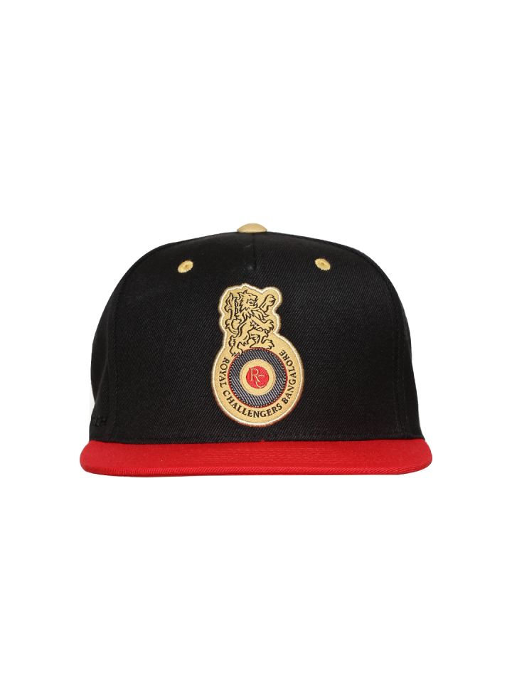 WROGN Men Black Red RCB Cap