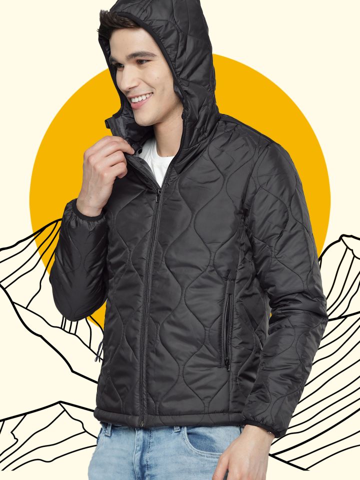 Padded black jacket cheap