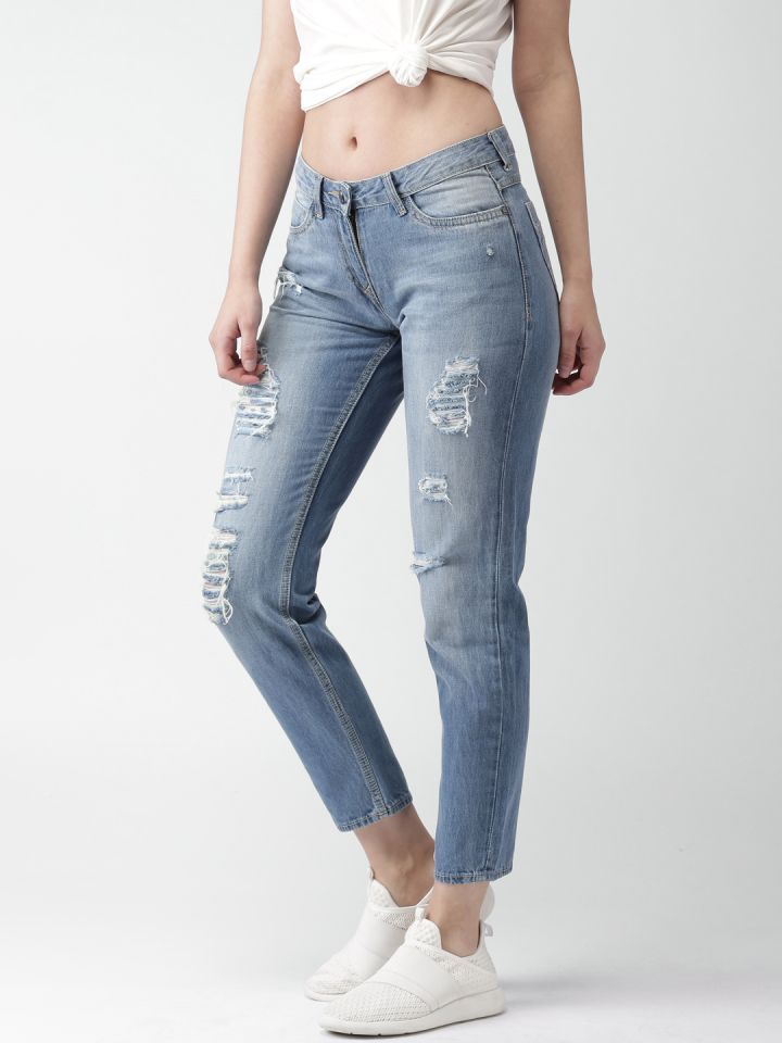 Ripped shop jeans myntra
