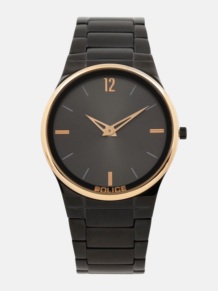 Police hot sale gunmetal watch