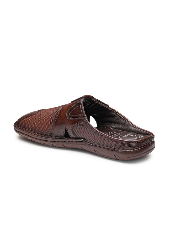 Buy VON WELLX GERMANY Men Brown Leather Comfort Sandals Sandals