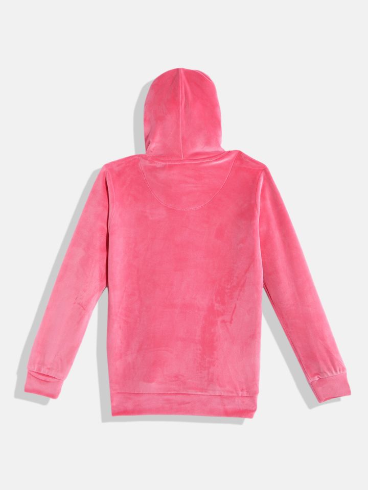 Pink velvet hoodie 2025
