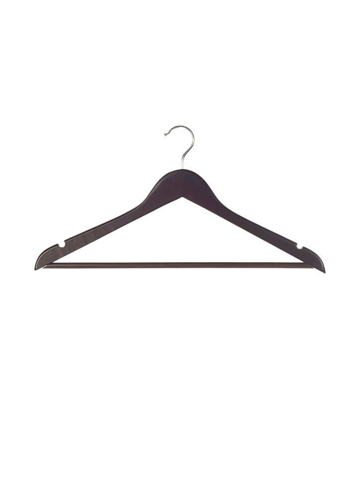 howards storage world Set of 18 Brown Wooden Clothes Hangers