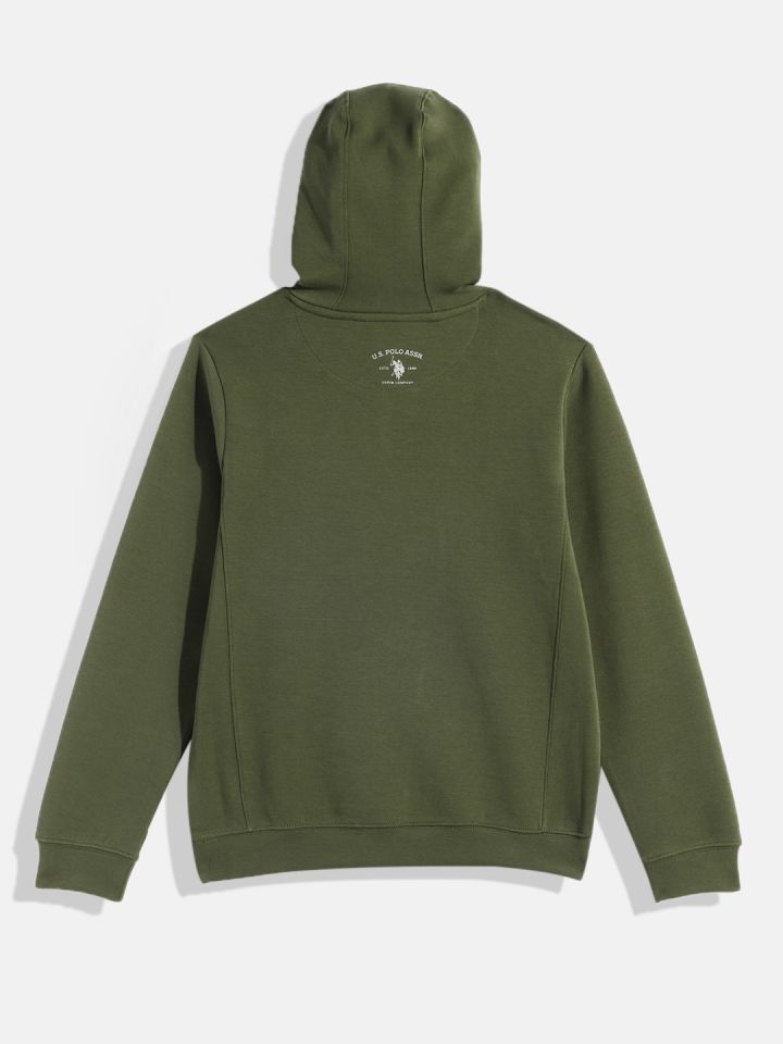 Olive polo hoodie deals