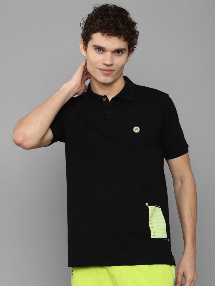 Allen solly black t shirt hotsell