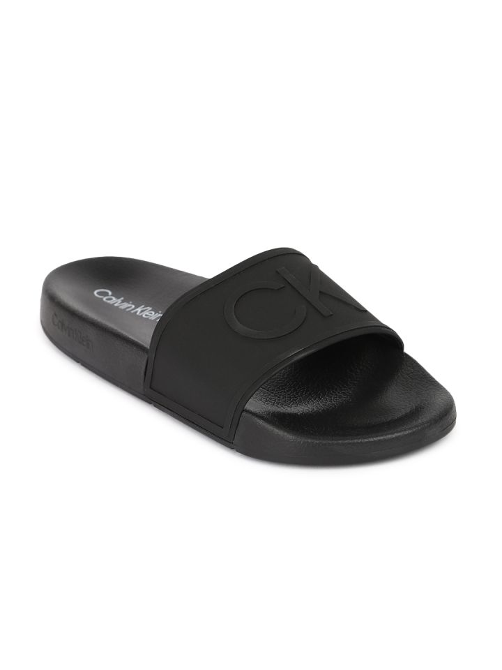Calvin klein leather sliders 2025