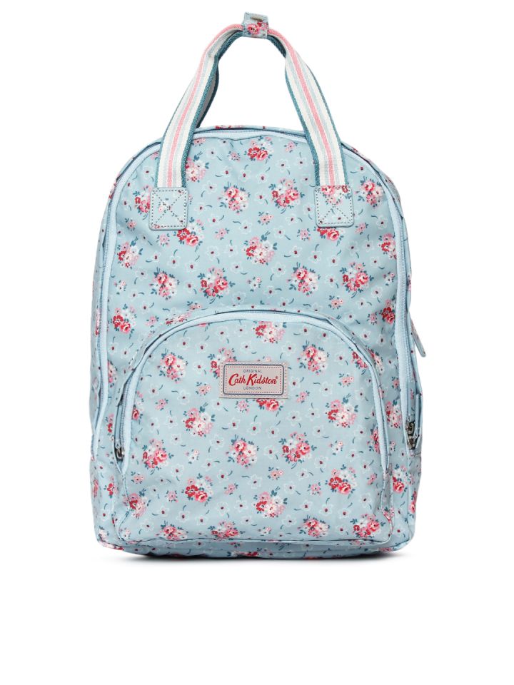 Buy Cath Kidston Women Blue Floral Print Backpack Backpacks for