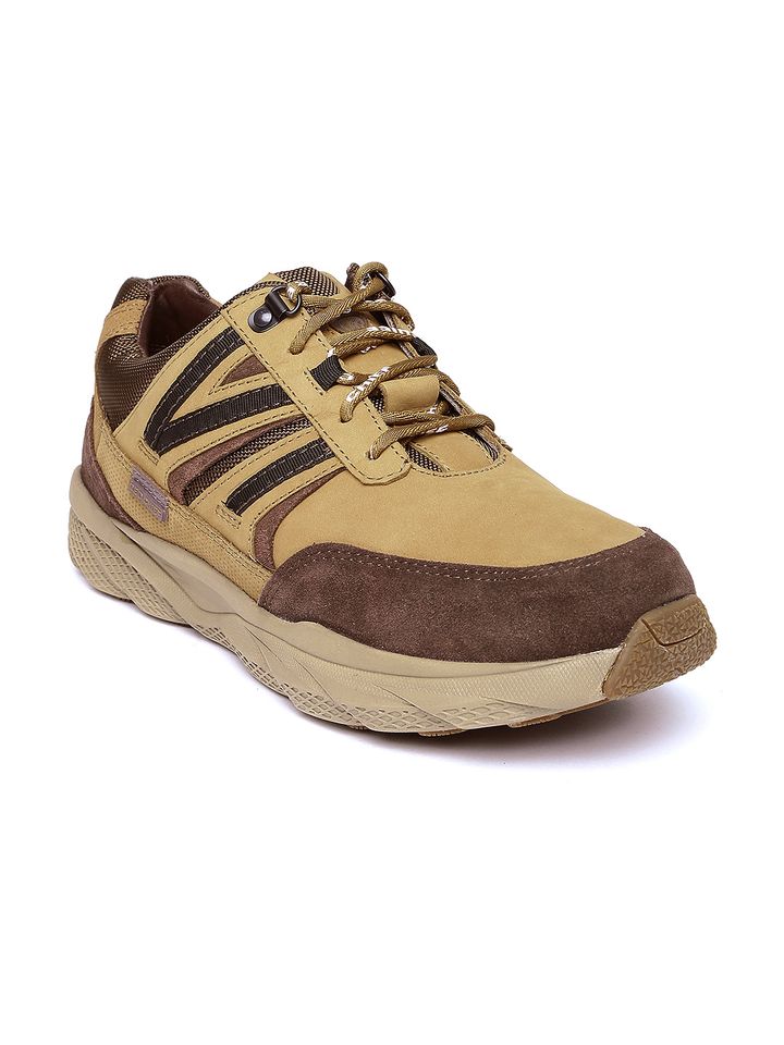 Leather Khaki Sneakers - Casual Shoes 