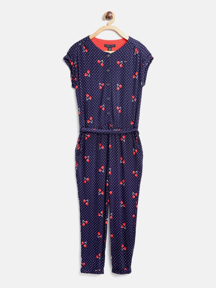 tommy hilfiger navy blue jumpsuit