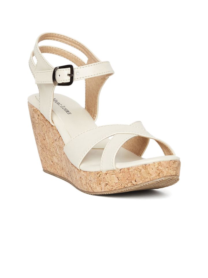 Cream hotsell wedge heels