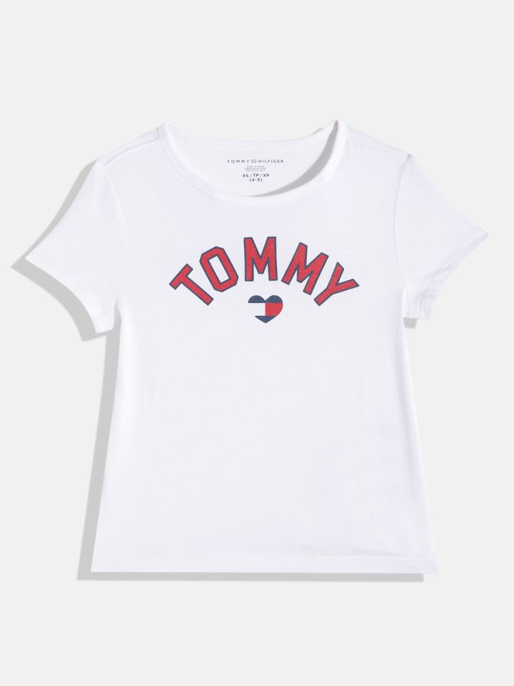 Tommy hilfiger plain white t shirt sales
