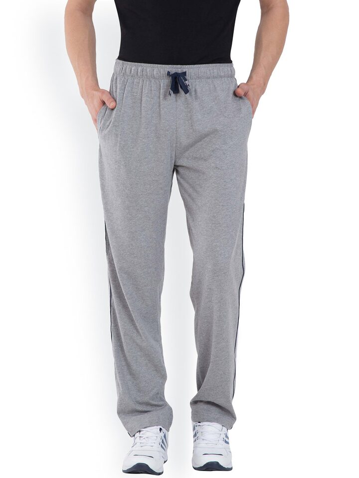 Buy Mens Super Combed Cotton Rich Slim Fit Trackpants with Side and Back  Pockets  Black  Grey Melange 9510  Jockey India