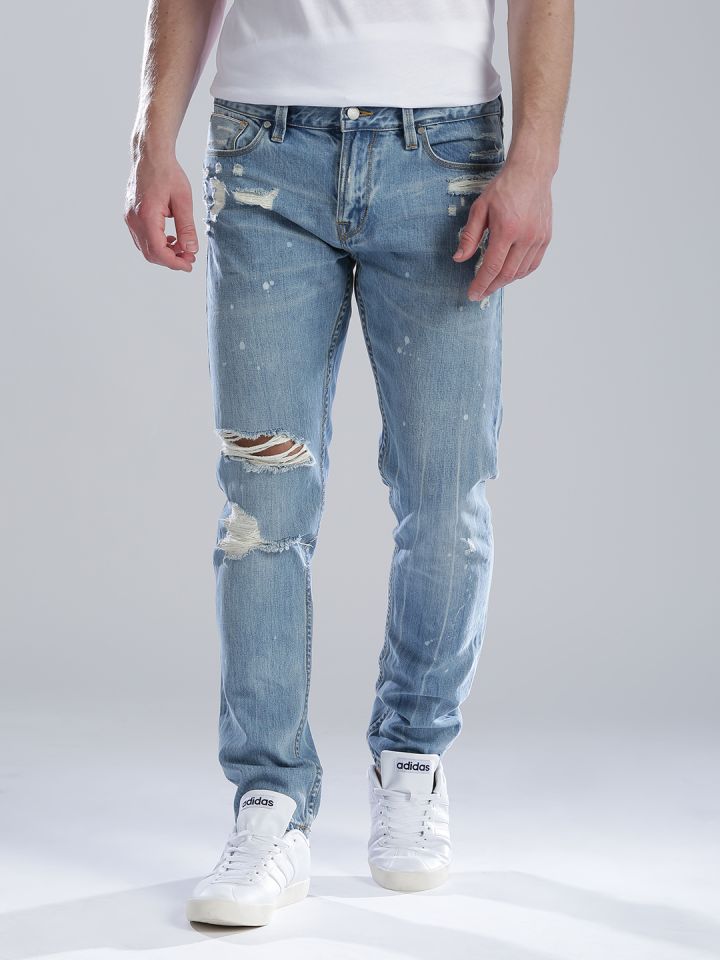 guess ripped jeans mens