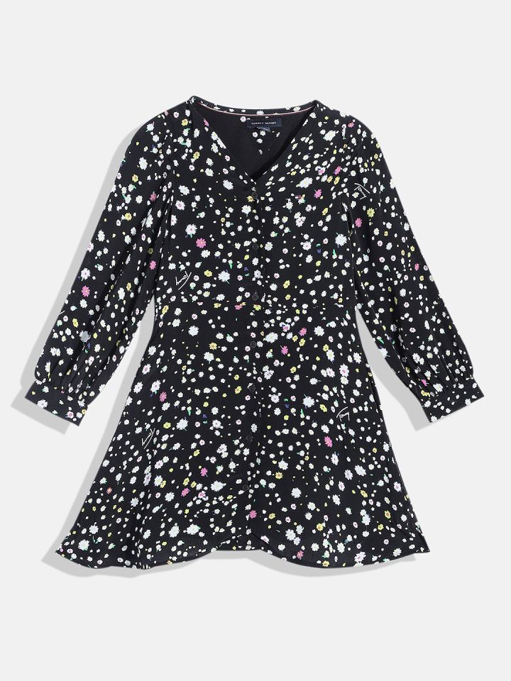Buy Tommy Hilfiger Girls Floral Print A Line Dress Dresses for Girls
