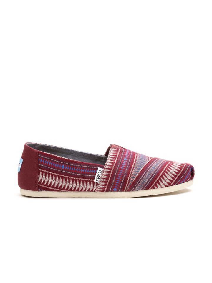 Maroon top toms womens