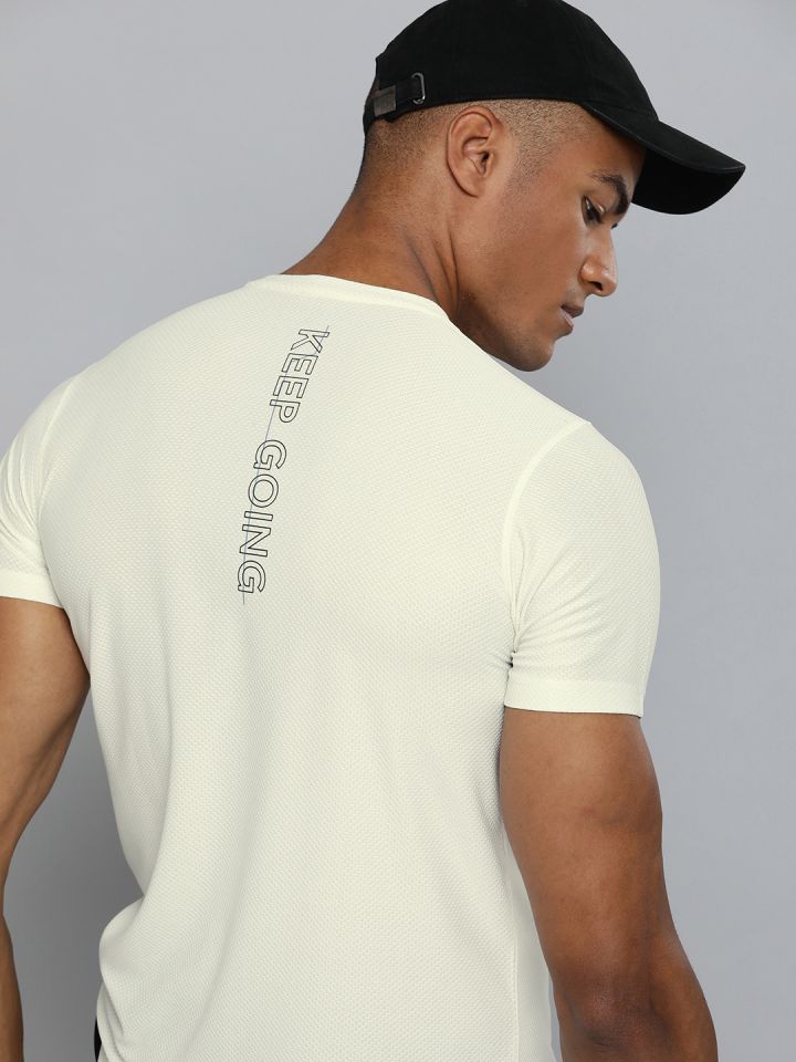 Buy HRX By Hrithik Roshan Men Off White Rapid Dry T Shirt
