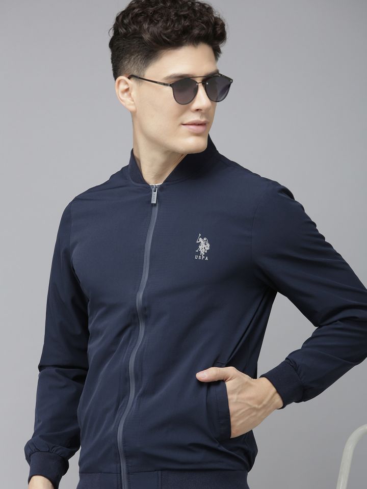 Us polo assn blue jacket store