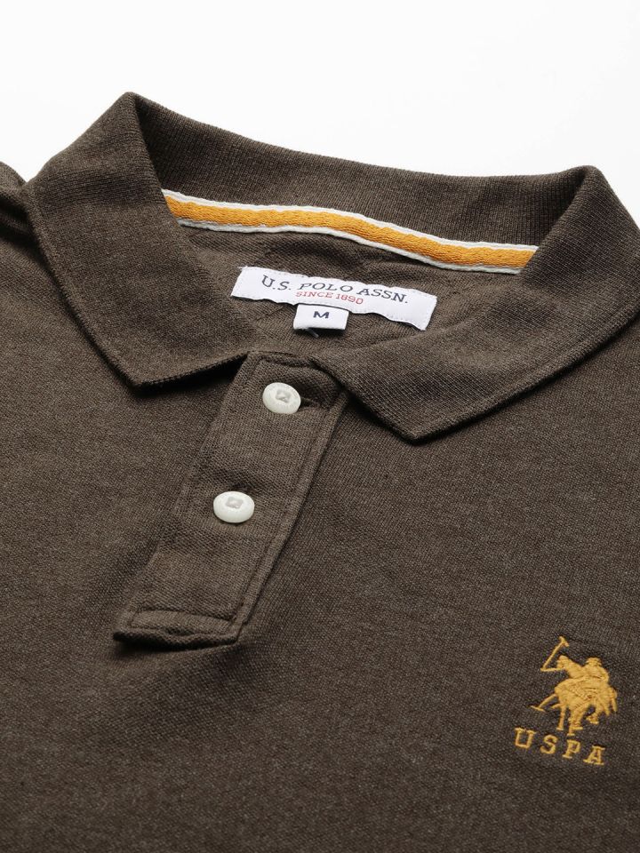Mens brown ralph lauren polo shirt hotsell