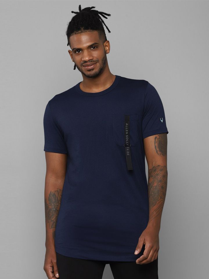 Allen solly blue t sales shirt