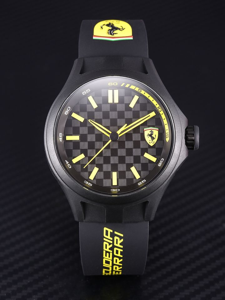 Buy SCUDERIA FERRARI Pit Crew Men Black Analogue Watch 0830286 SF
