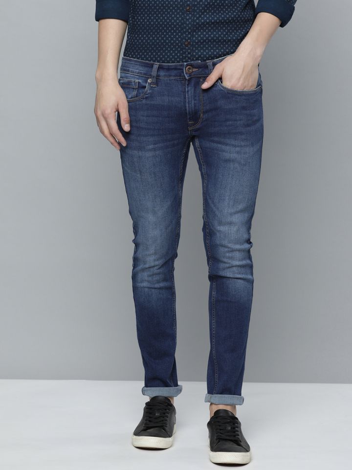 Flying Machine Men Skinny Fit Heavy Fade Stretchable Jeans
