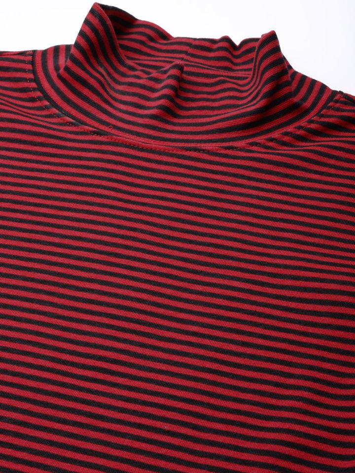 Buy Macy's Karen Scott Red & Black Striped Top - Tops for Women