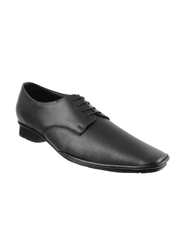 Buy Metro Men Black Leather Formal Shoes Formal Shoes for Men
