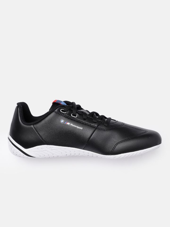 PUMA Motorsport Unisex Black BMW MMS Leather Sneakers
