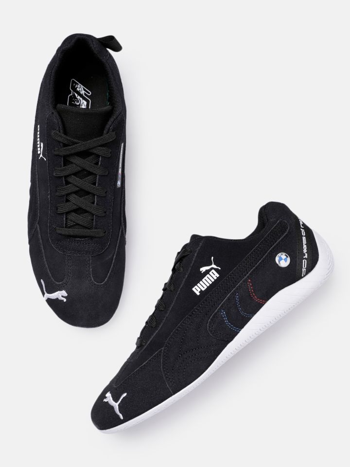 Puma all black leather shoes sales