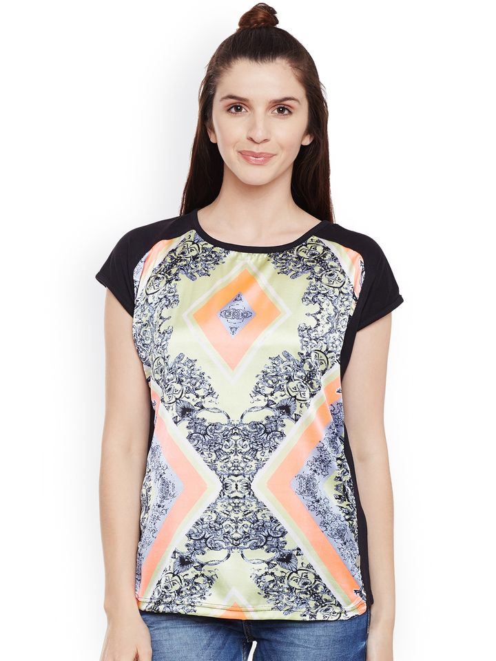 Buy Duke Women Black Printed Top - Tops 