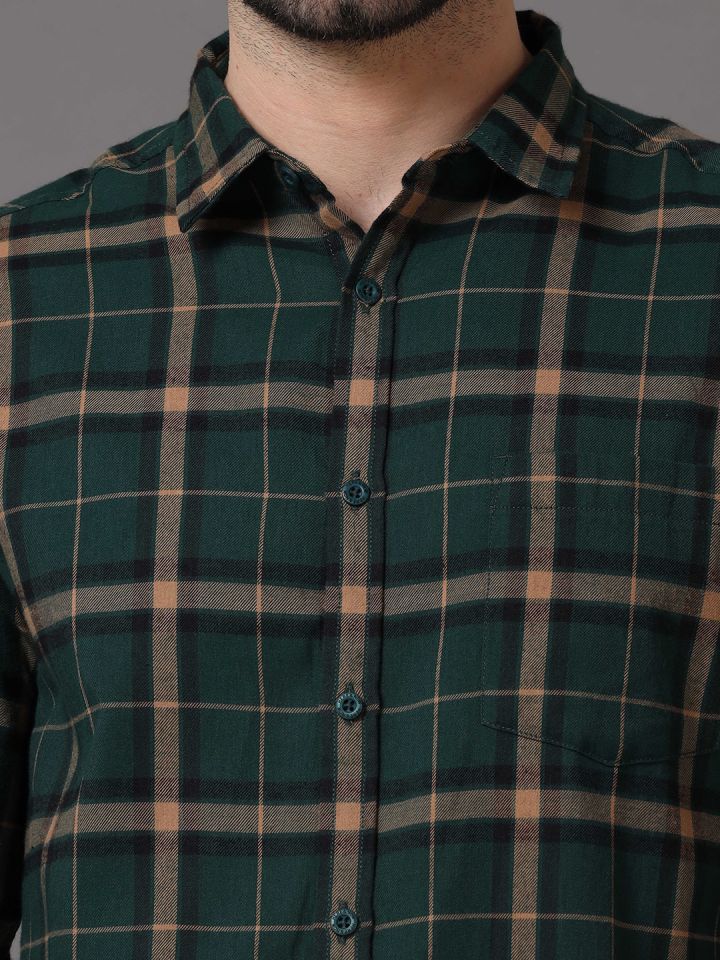 MULTICOLOR TARTAN PLAID CHECK CASUAL SHIRT, UNDEFINED, DINERS, MODJEN  FOR THE MODERN GENERATION