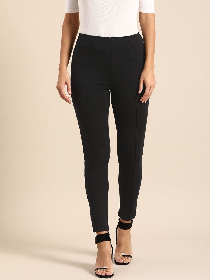 Printed jeggings myntra 2025
