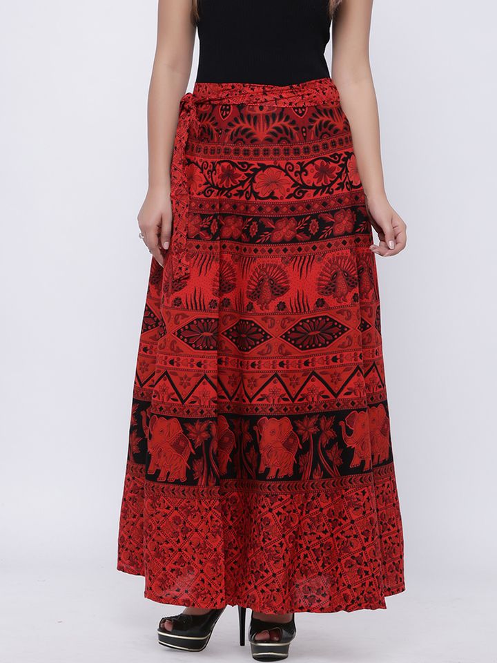 Wrap around skirt myntra Clearance