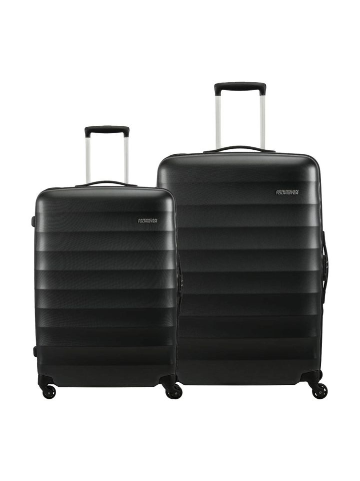 American tourister black trolley sales