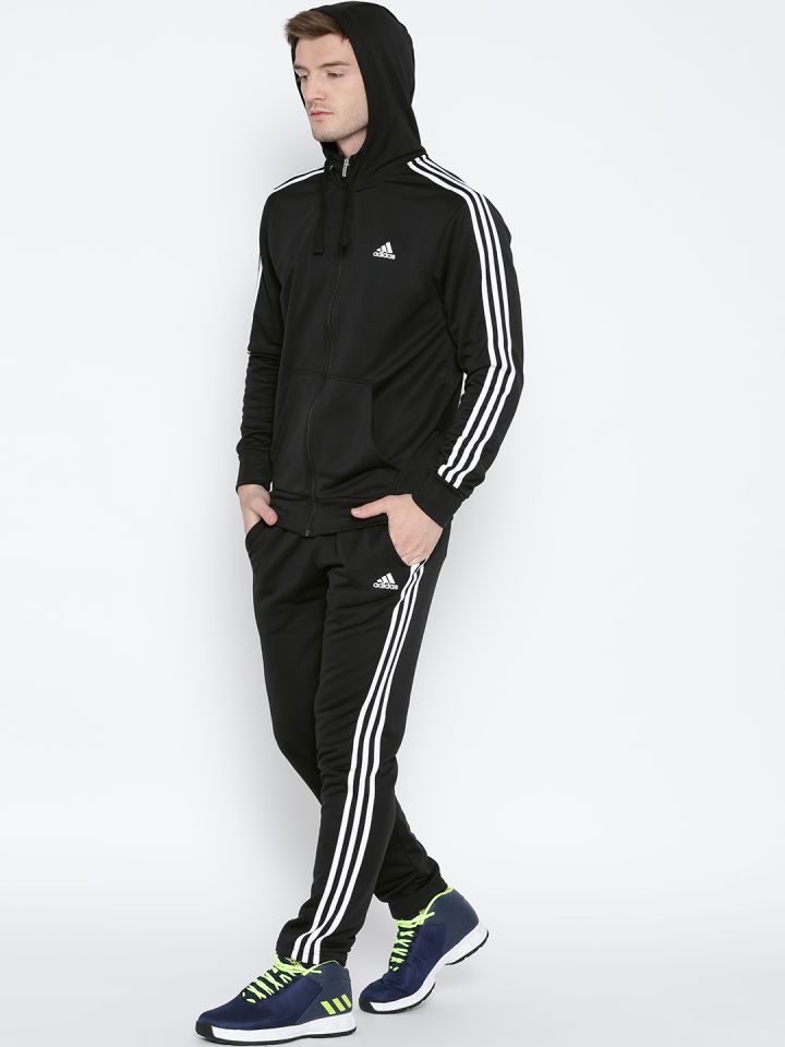 ADIDAS Black New PES Hooded Track Suit - Tracksuits Men 1924067 Myntra