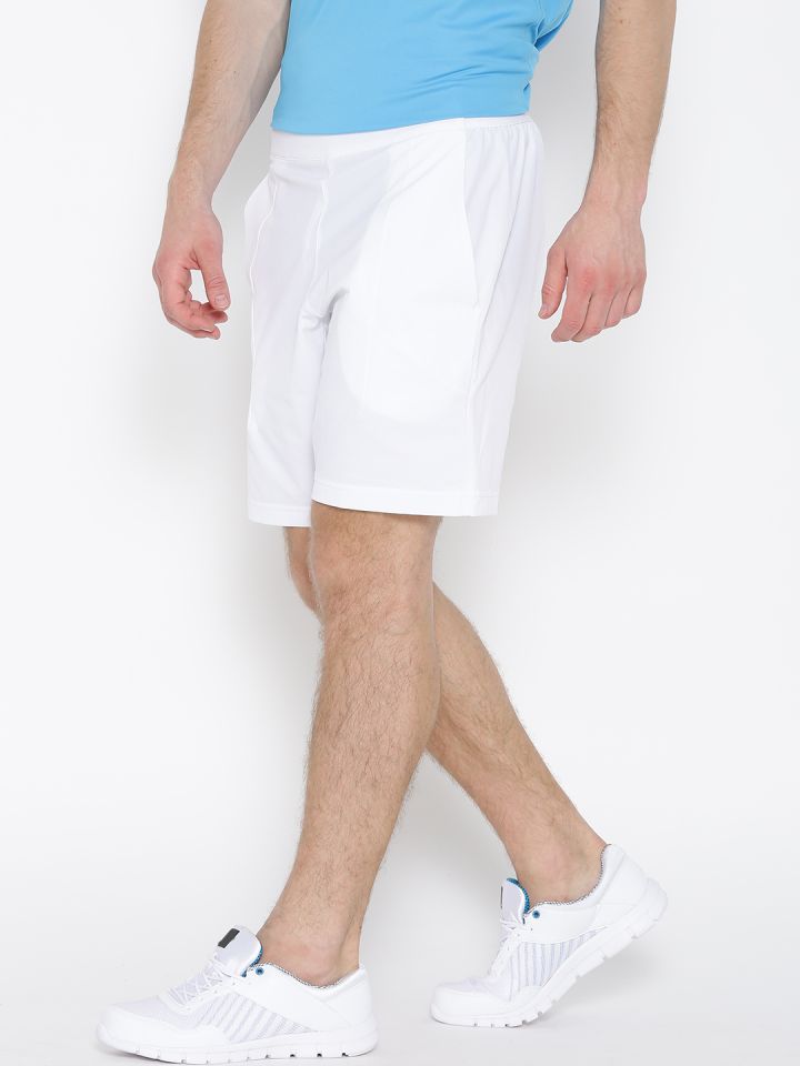 ADIDAS Men White ML Bermuda Solid Sports Shorts