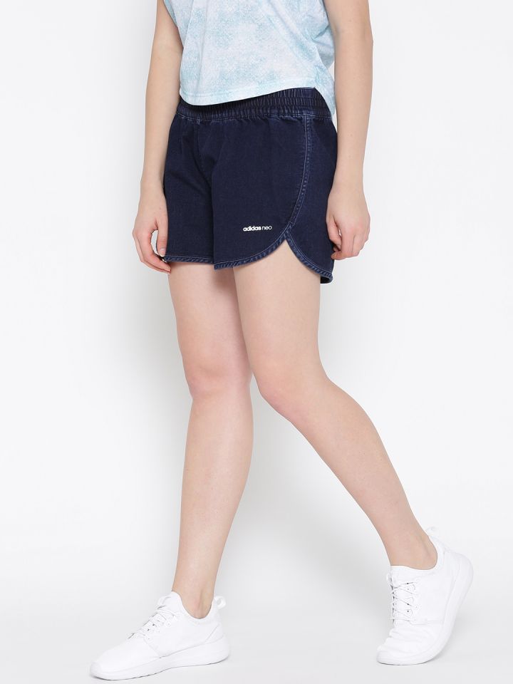 adidas neo denim shorts