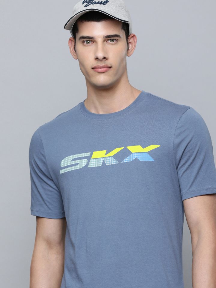 Skechers t shirt mens white on sale