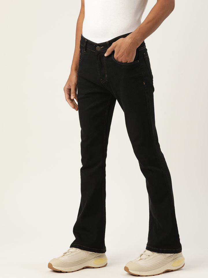 Mens black shop bootcut jeans