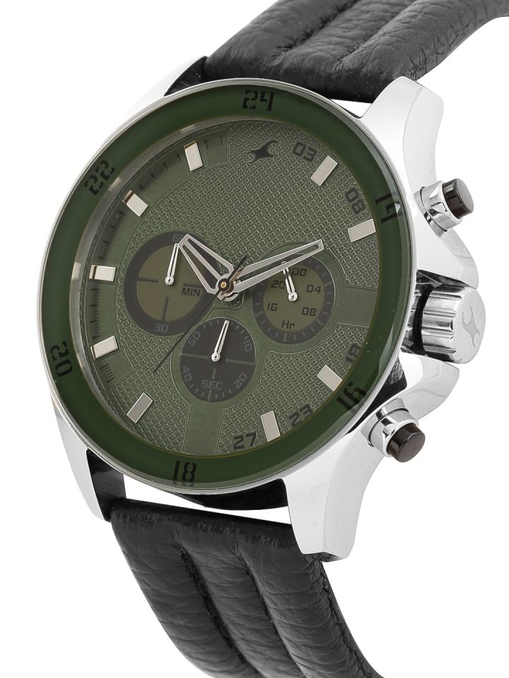 Fastrack olive green watch 2025