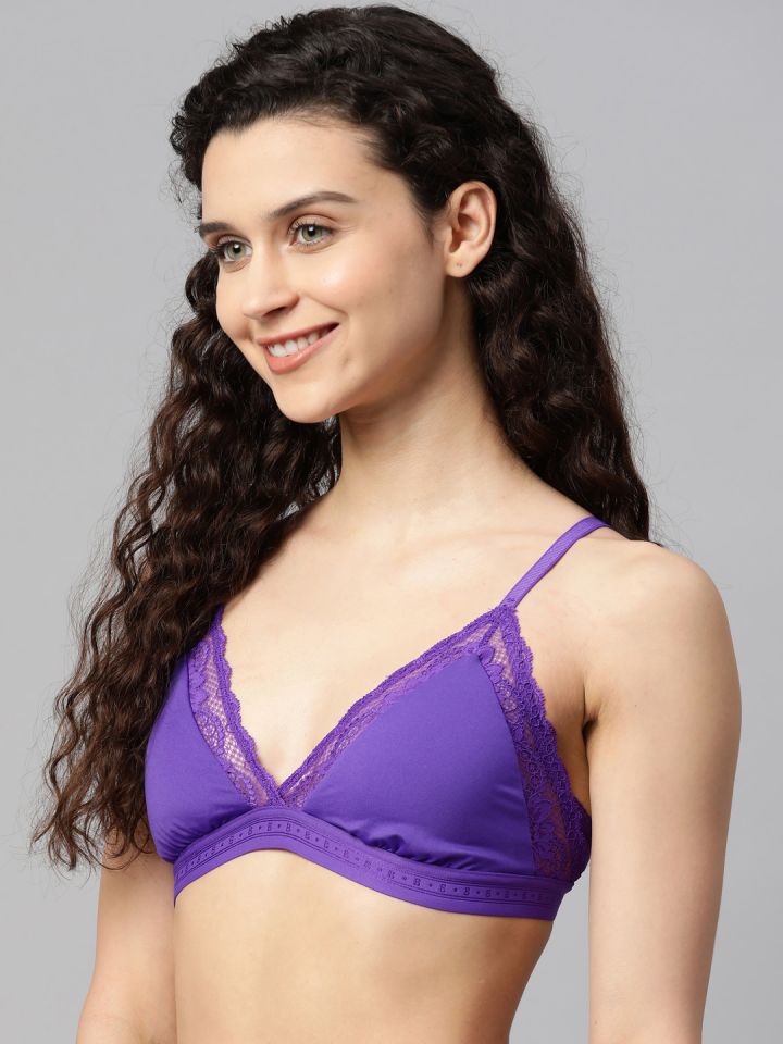 Buy Marks & Spencer B BY BOUTIQUE Violet Lace Removable Padded Bra