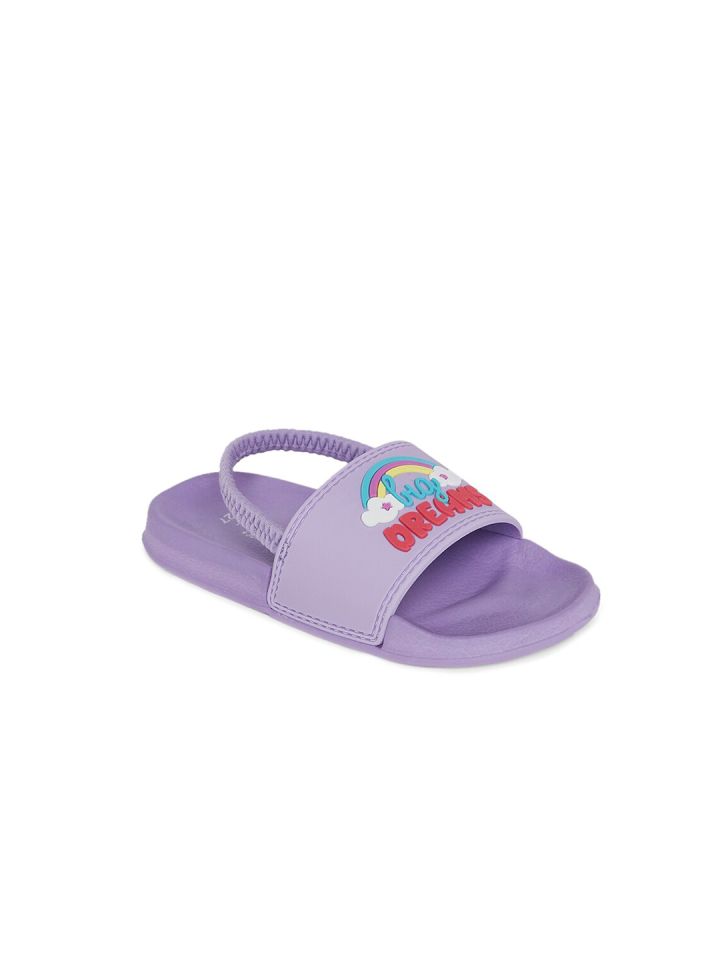 Buy Pantaloons Junior Girls Purple Red Embellished Rubber