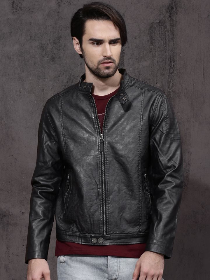 Roadster full sleeve solid clearance men's jacket